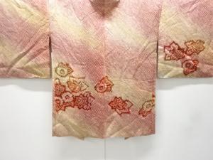 未使用品　本総絞り　花模様絵羽織